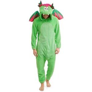 Puff the Magic Dragon Halloween Costume Soft Plush Hooded Briefly Stated